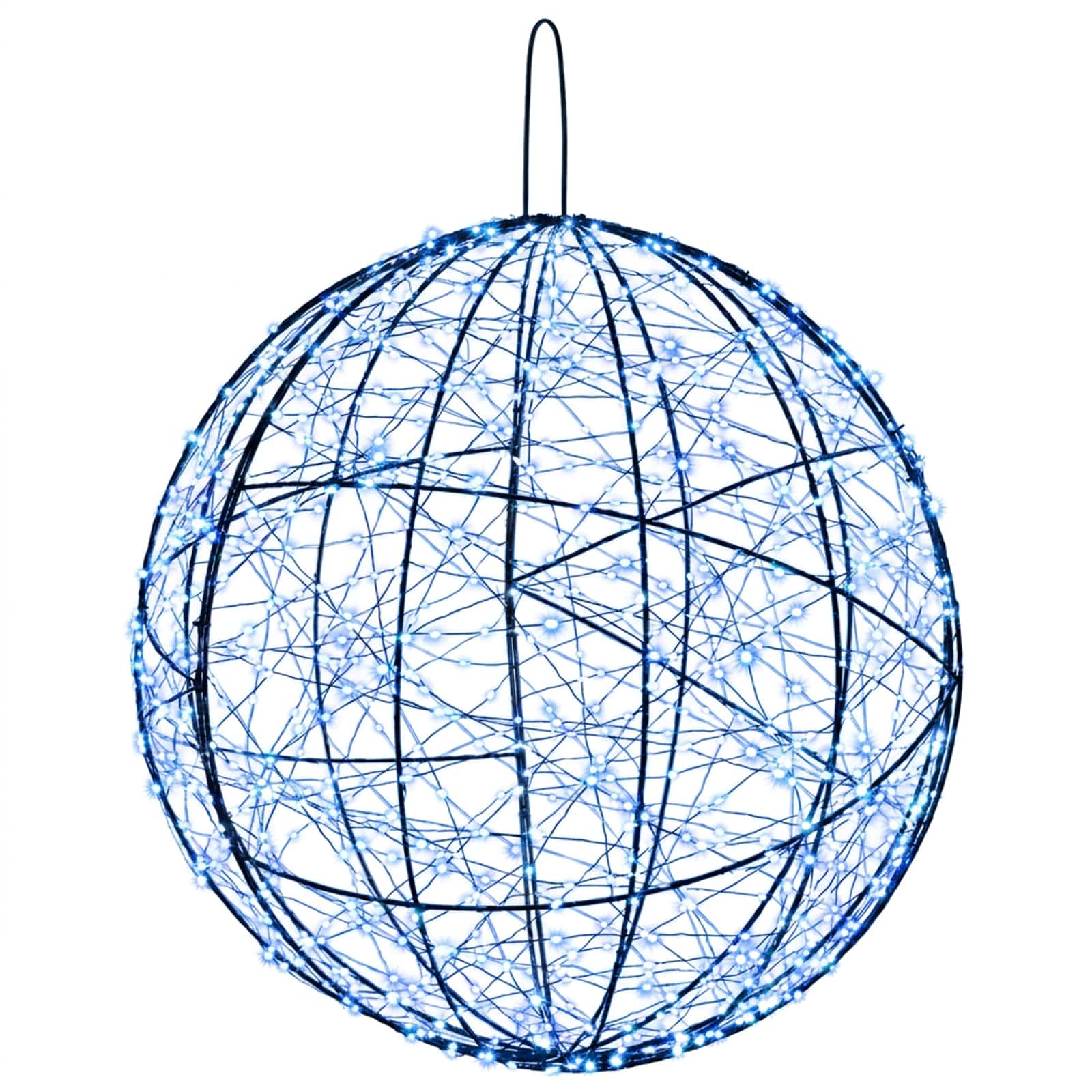 vidaXL Vianočný špic 950 LED Modrá Priemer 60 x 63 cm
