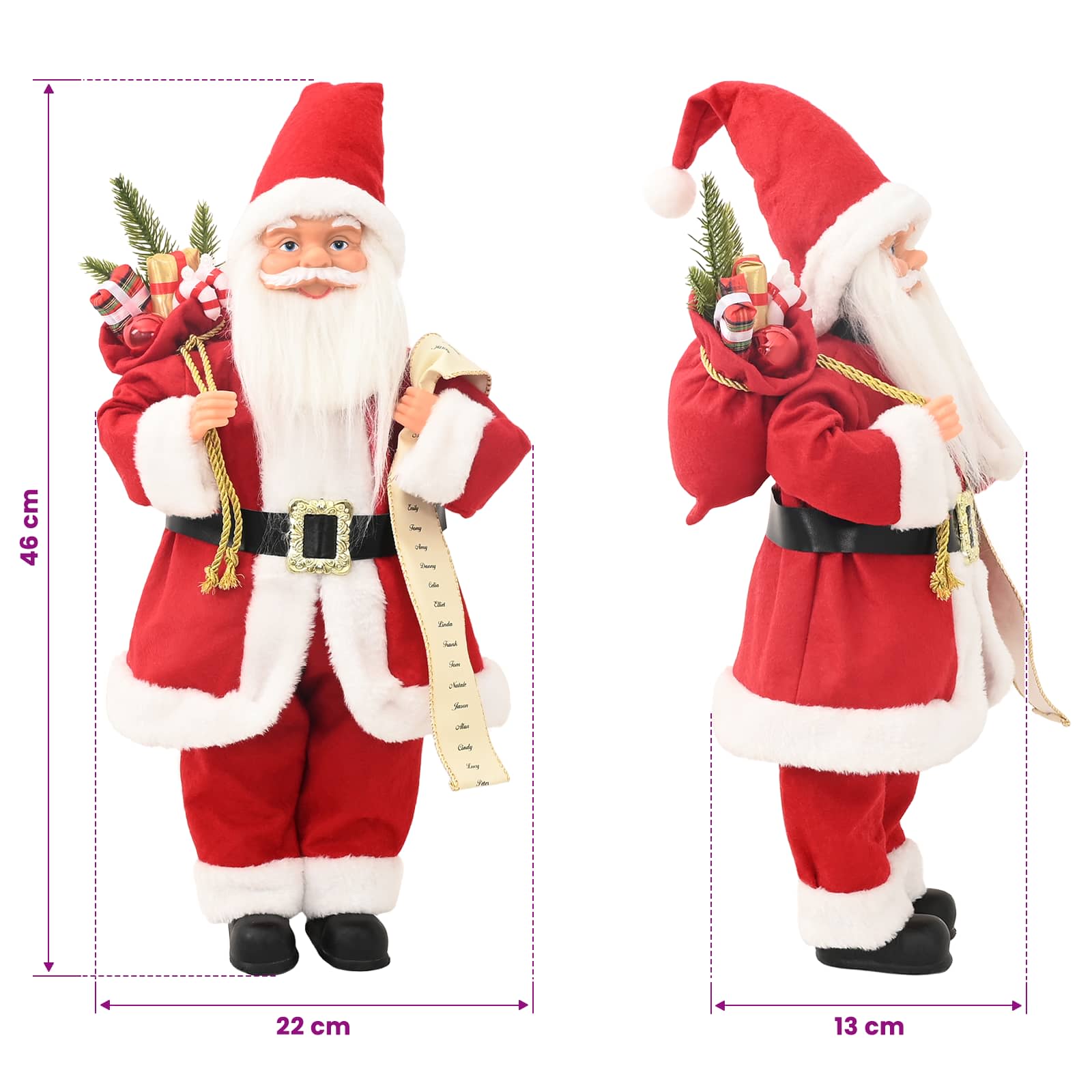 Figura Božička Rdeča 46 cm Poliester