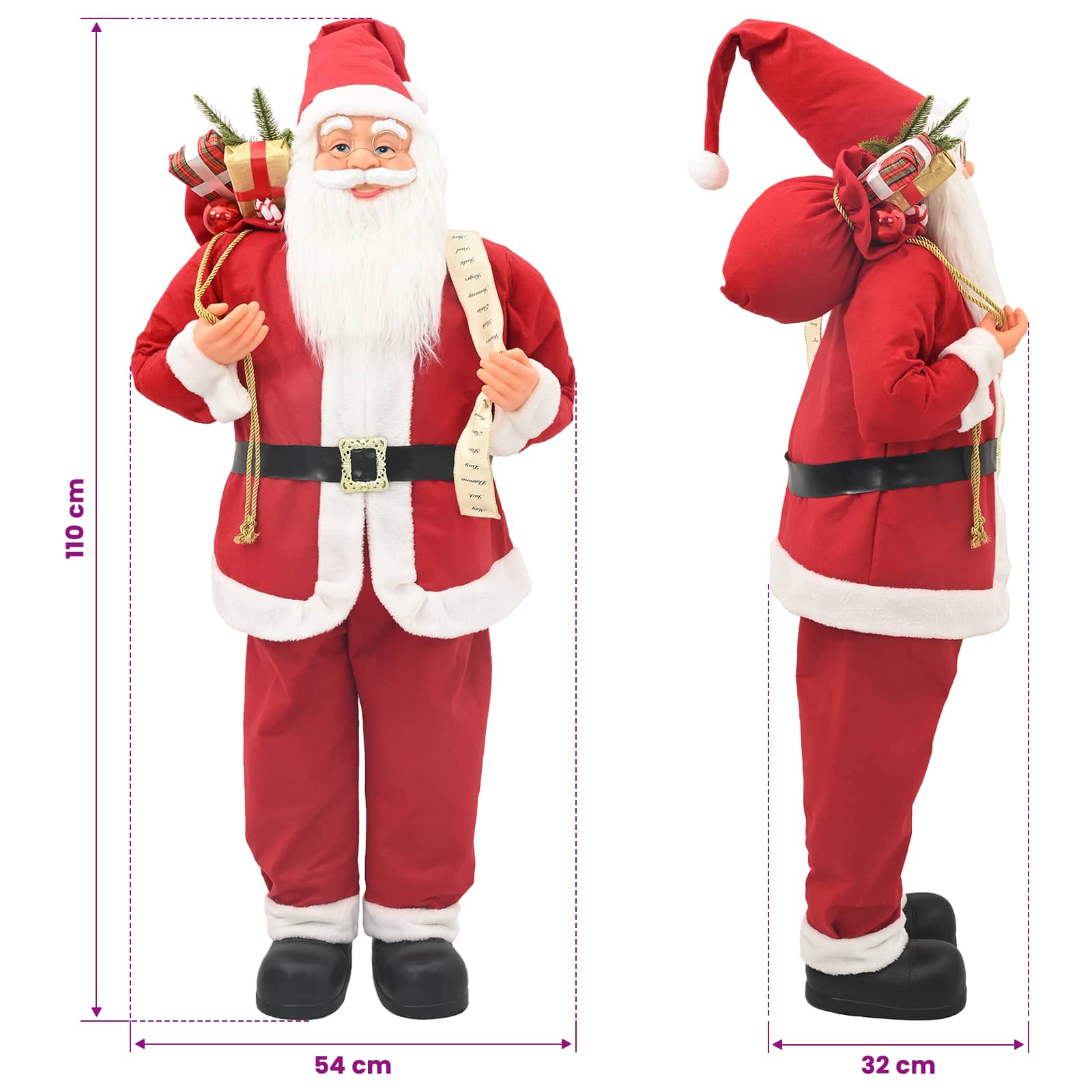 Santa Claus Figure size guide
