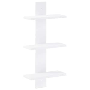 vidaXL Seinariiul Valge 30 x 13.5 x 64.5 cm Kunstpuit