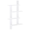 vidaXL Seinariiul Valge 61 x 13,5 x 105 cm Tehispuit