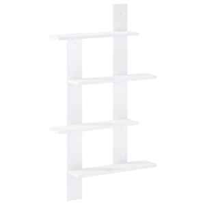 vidaXL Seinariiul Valge 61 x 13,5 x 105 cm Tehispuit