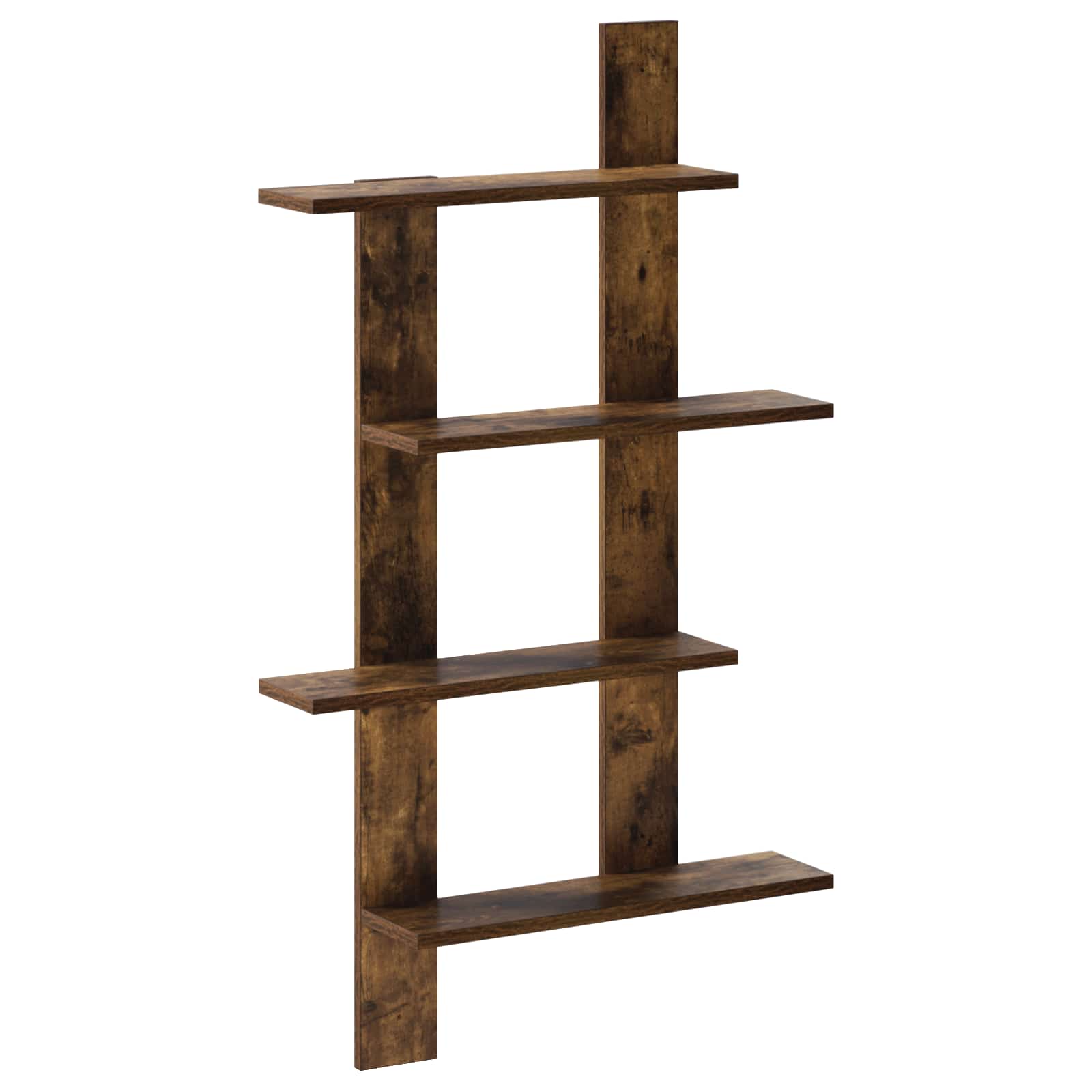 Wandplank Gerookt eiken 61 x 13,5 x 105 cm Bewerkt hout