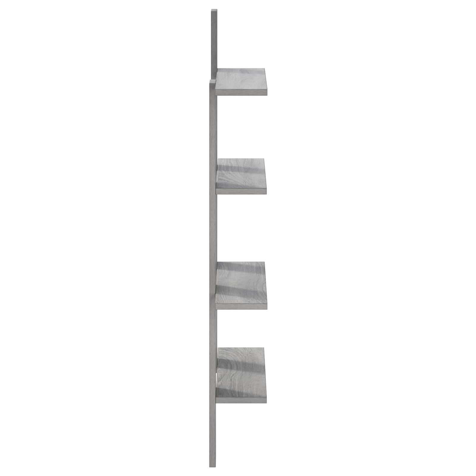 Stenska polica Siva Sonoma 61 x 13,5 x 105 cm Inženirski les