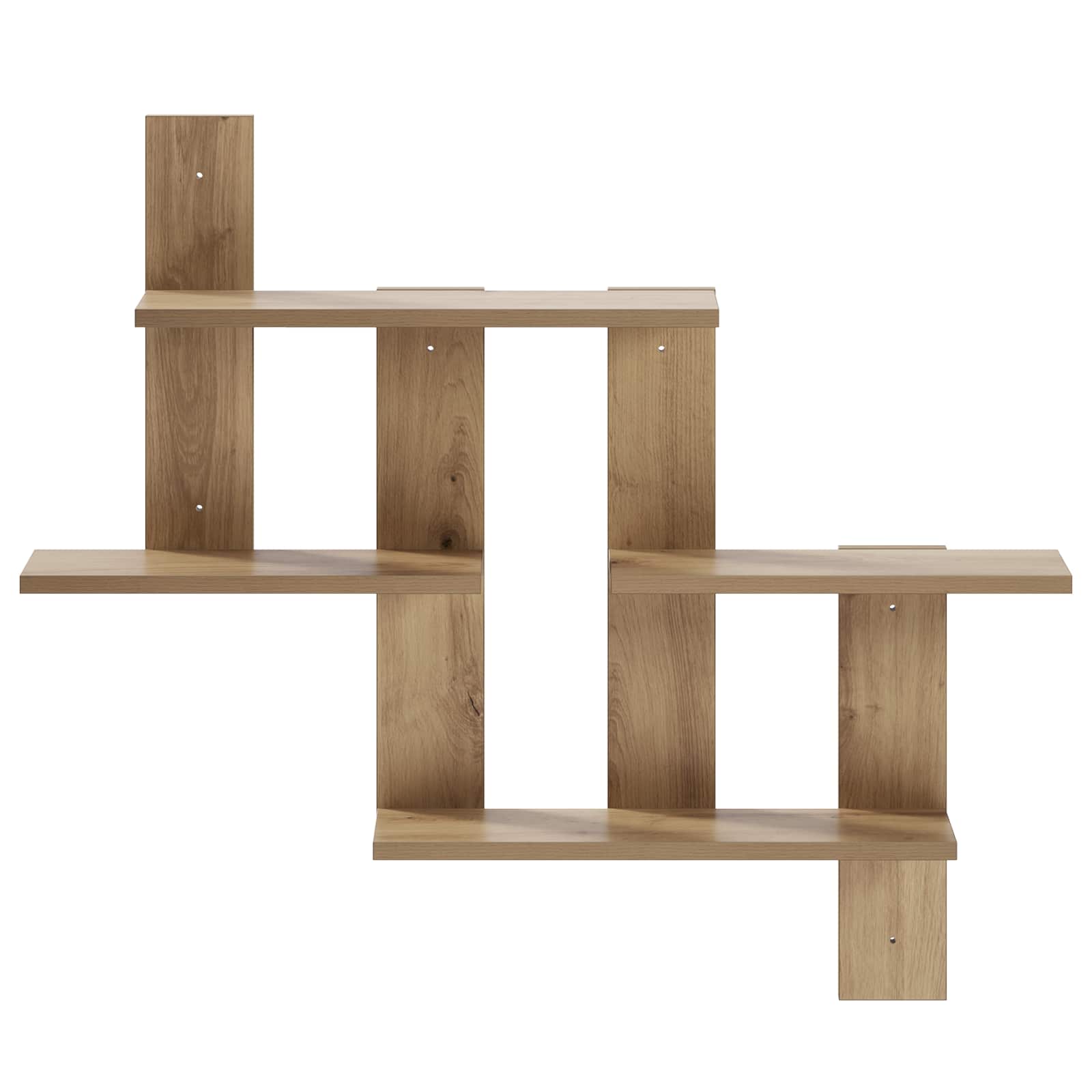 vidaXL Wandregal Artisan-Eiche 85 x 13,5 x 73,5 cm Holzwerkstoff – Bild 2