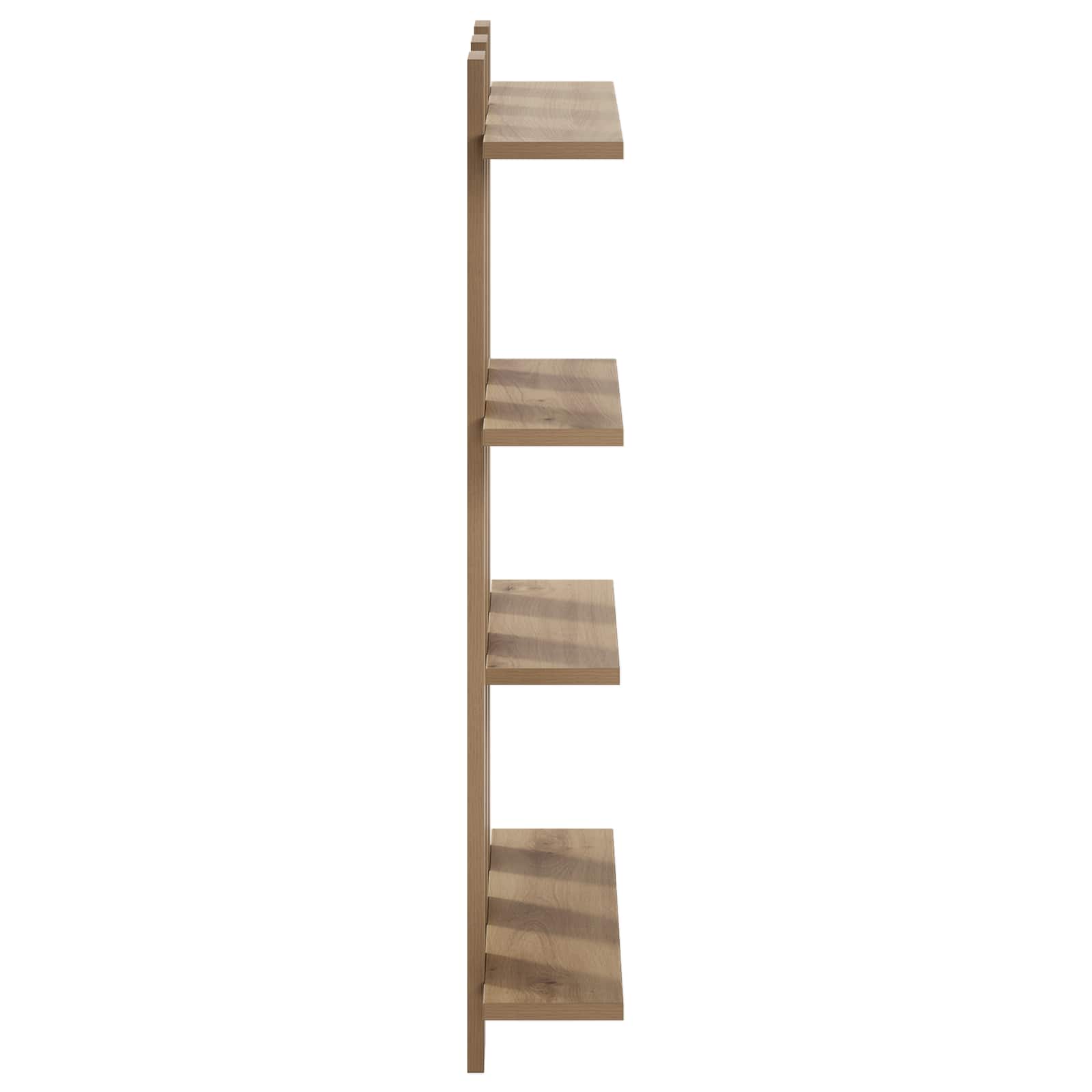 vidaXL Wandplank Artisan eiken 61 x 13,5 x 88 cm Bewerkt hout, foto 4