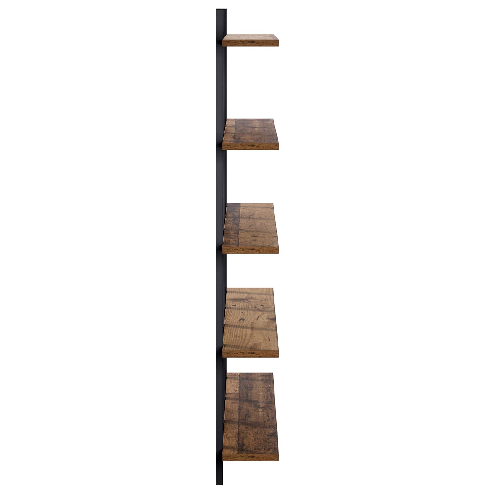 Stenska polica Star les 102 x 13,5 x 102 cm Inženirski les