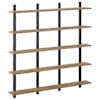 vidaXL Seinariiul Artisan tamm 102 x 13.5 x 102 cm Tehispuit