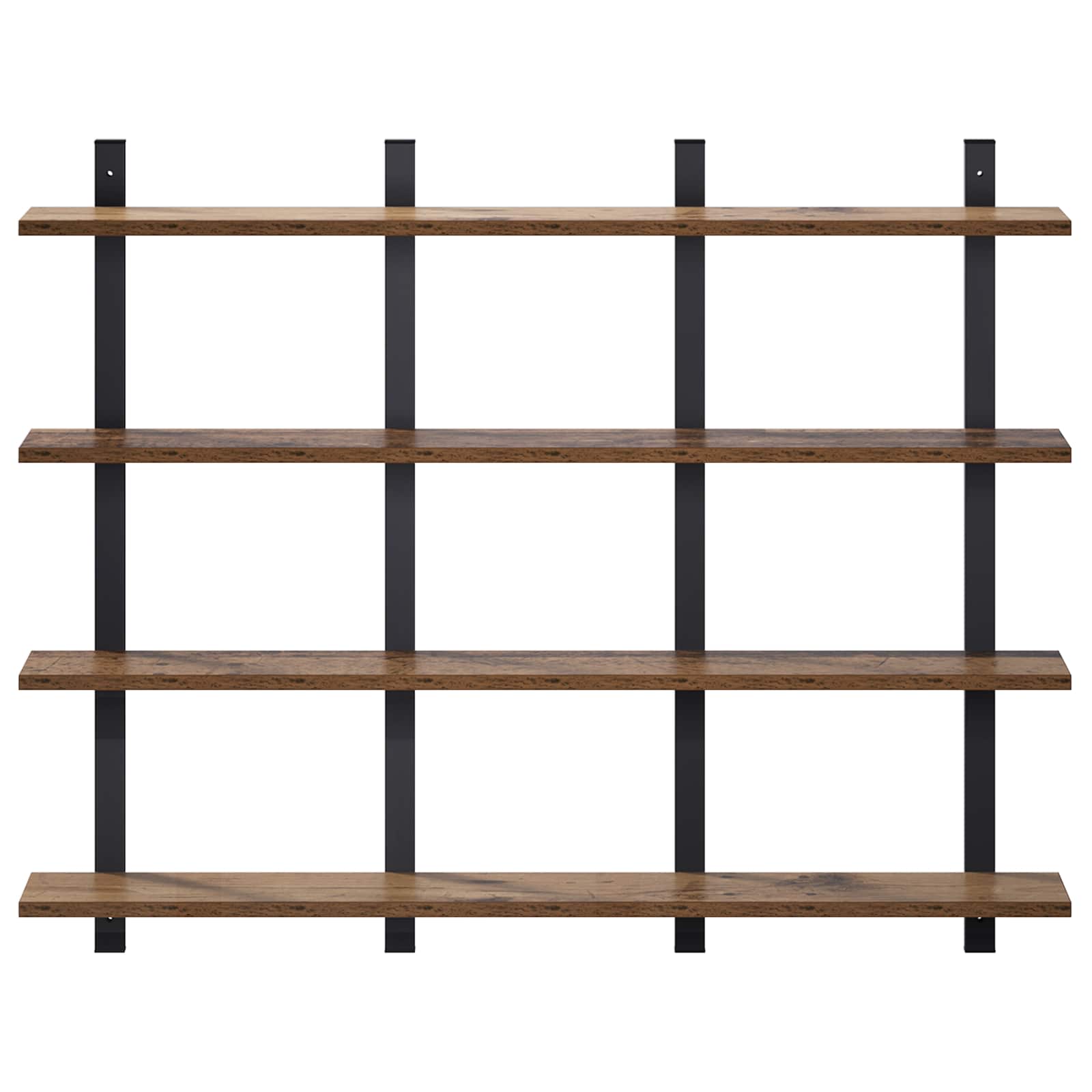 vidaXL Wandplank Oud hout 102 x 13,5 x 80 cm Bewerkt hout bruin, foto 2