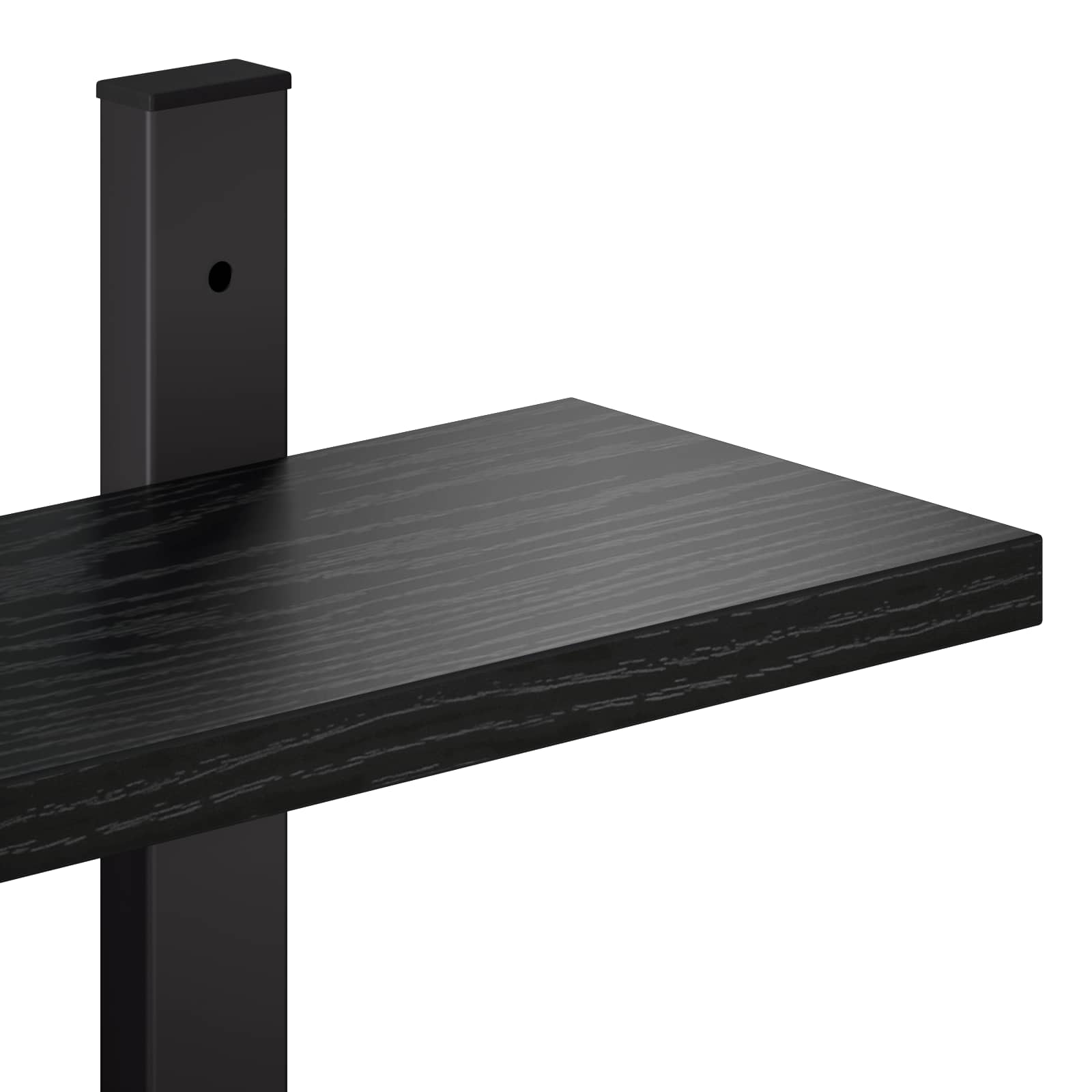 Stenska polica Črni hrast 102 x 13.5 x 58 cm Inženirski les