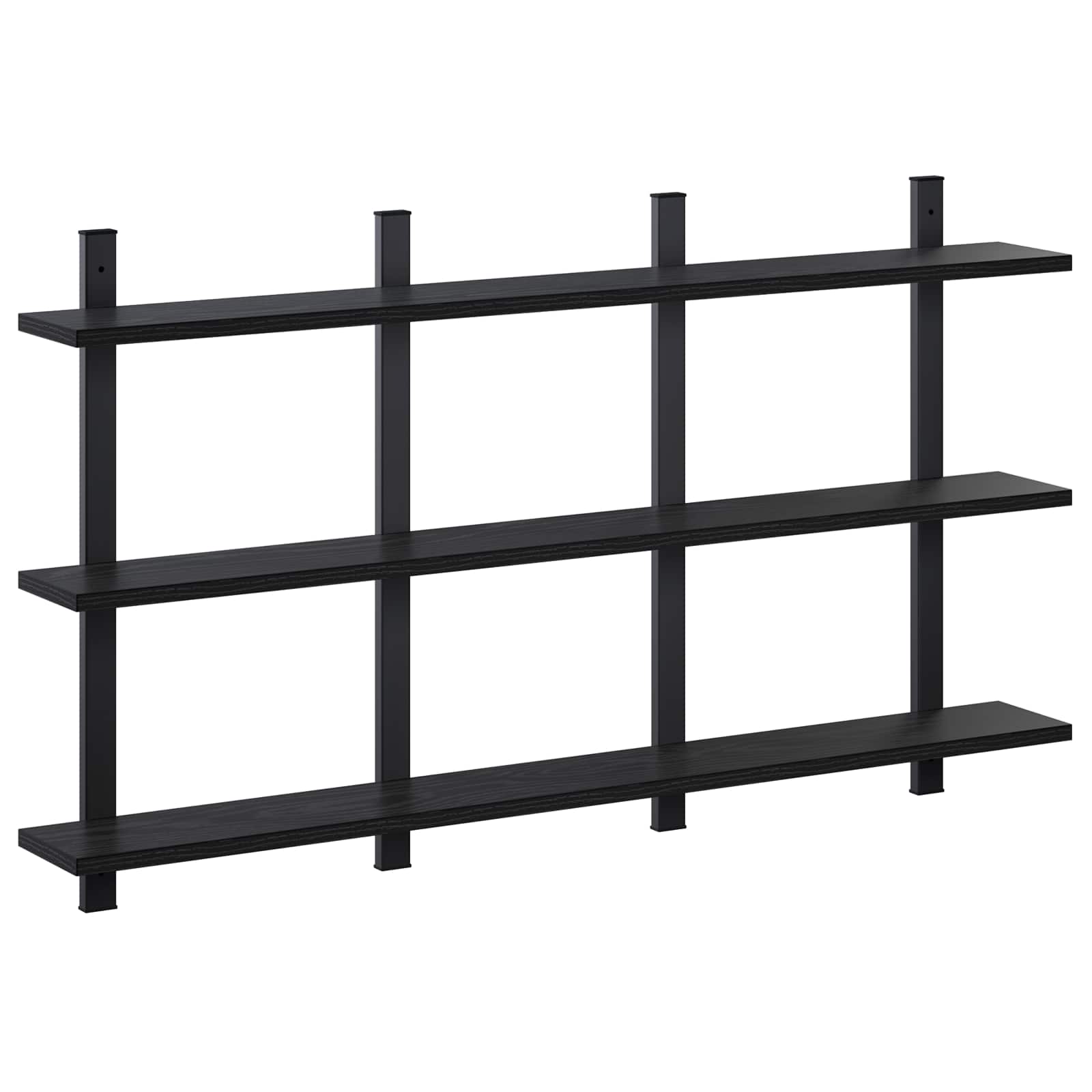 Stenska polica Črni hrast 102 x 13.5 x 58 cm Inženirski les