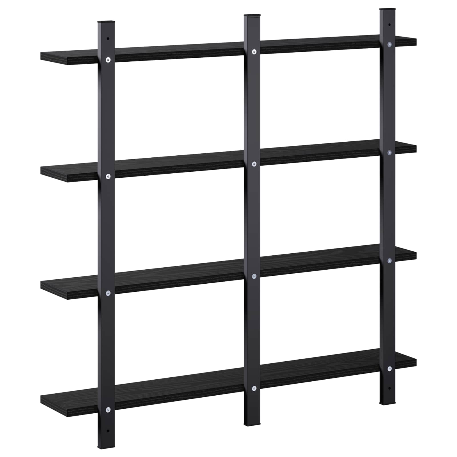 Stenska polica Črni hrast 79.5 x 13.5 x 80 cm Inženirski les