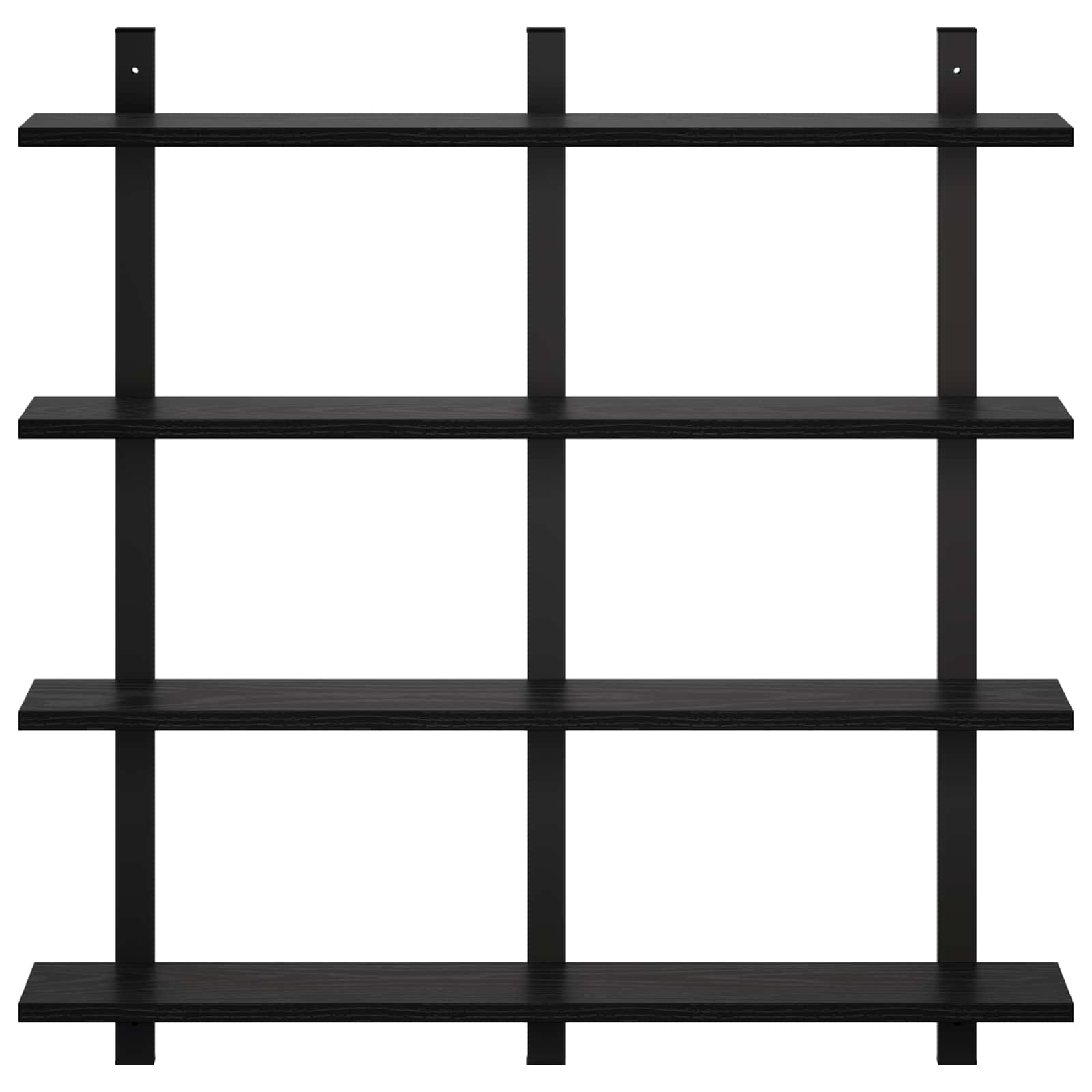 Stenska polica Črni hrast 79.5 x 13.5 x 80 cm Inženirski les
