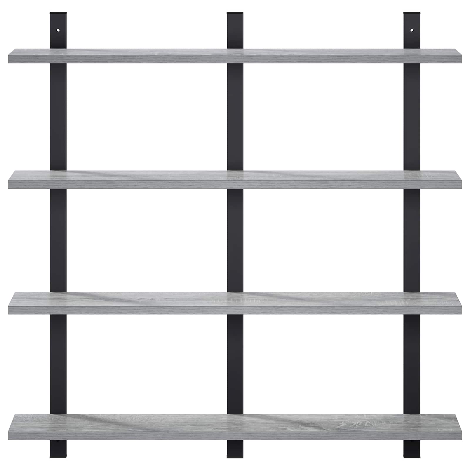 vidaXL - Wandplank - Grijs - Sonoma - 79.5 - x - 13.5 - x - 80 - cm - Bewerkt - hout
