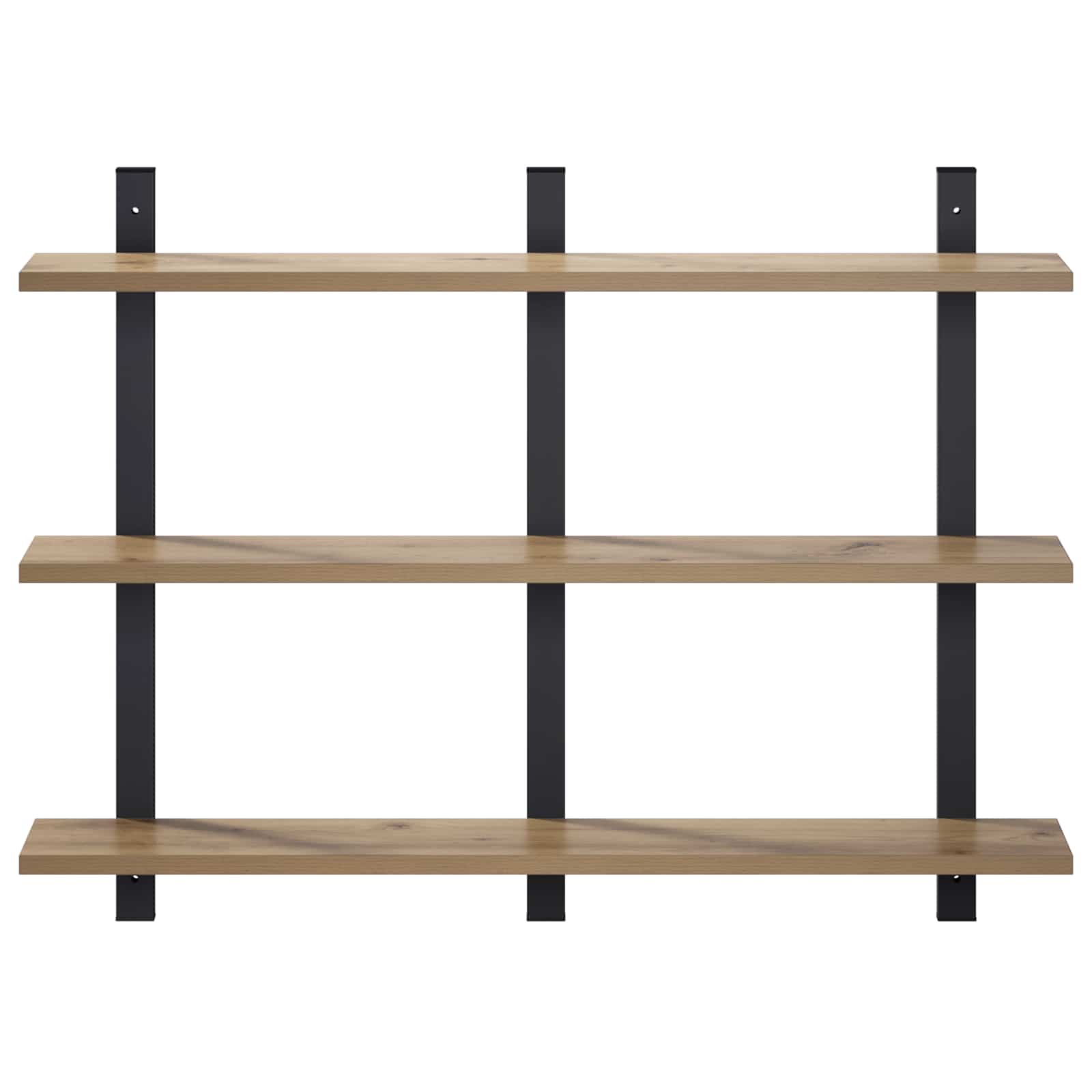 vidaXL - Wandplank - Artisanaal - eiken - 79.5 - x - 13.5 - x - 58 - cm - Bewerkt - hout
