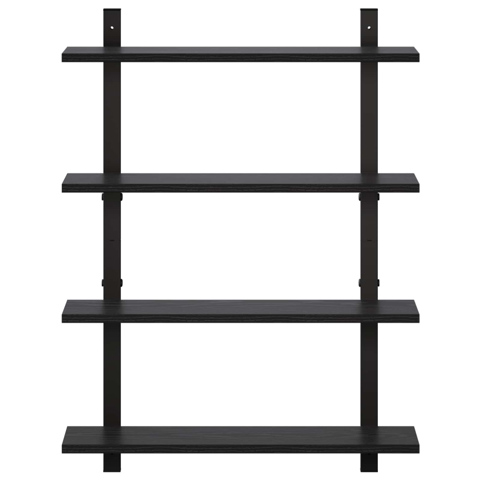 Stenska polica Črni hrast 60.5 x 13.5 x 80.5 cm Inženirski les