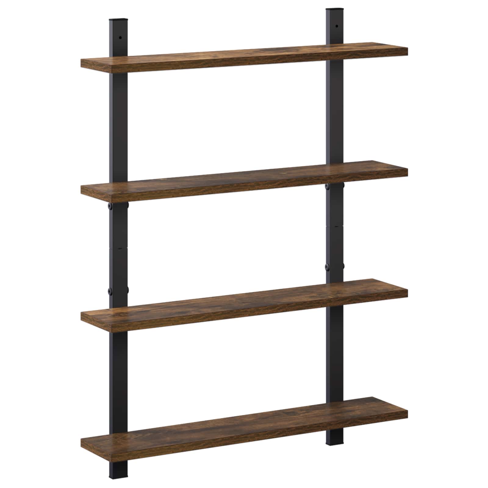 vidaXL Wandplank Gerookt eiken 60.5 x 13.5 x 80.5 cm Bewerkt hout, foto 3