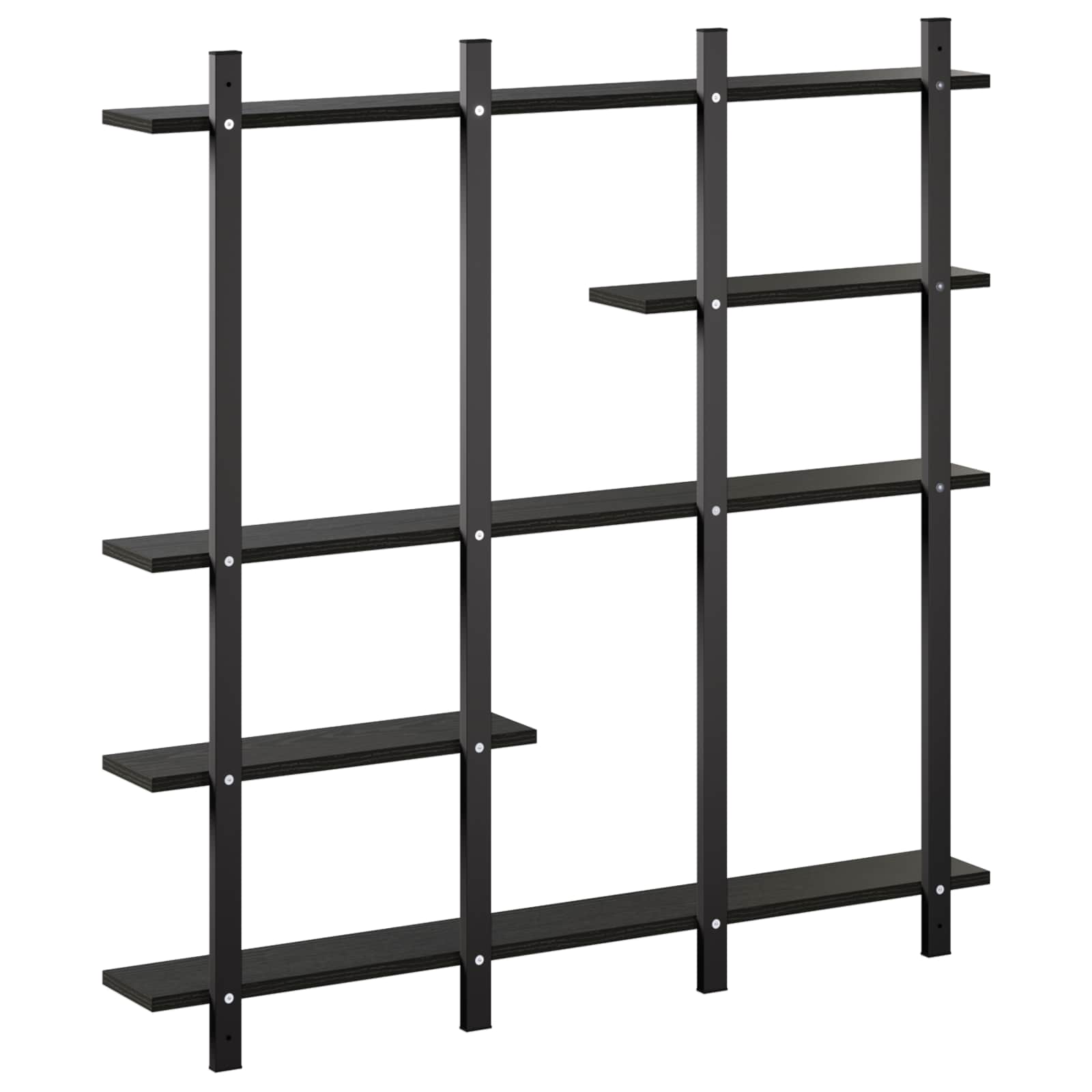 Stenska polica Črni hrast 102 x 13.5 x 102.5 cm Iverna plošča