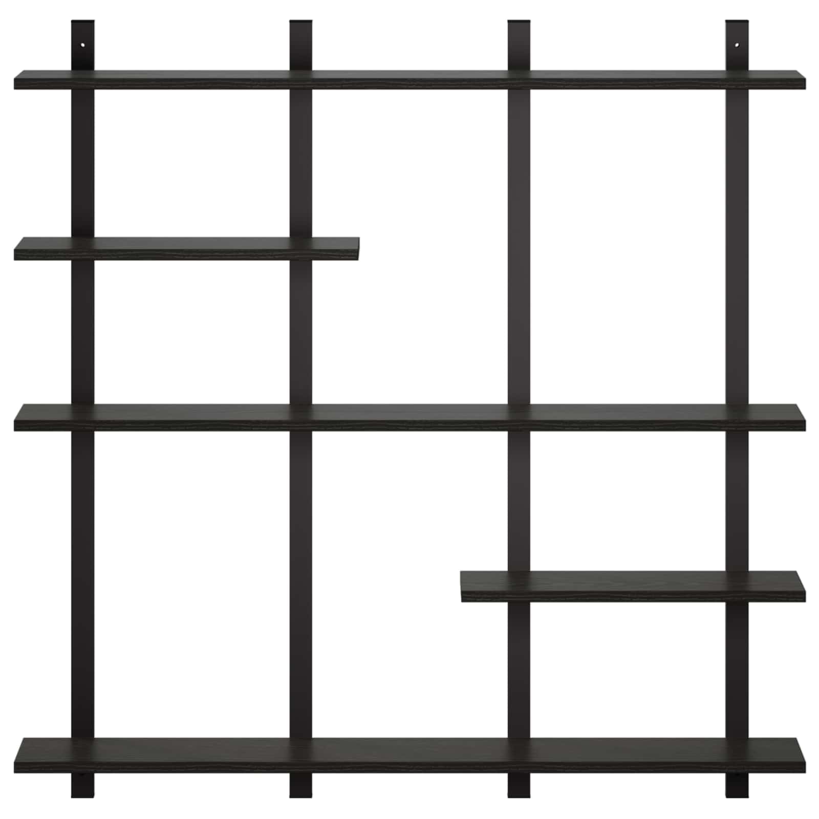 Stenska polica Črni hrast 102 x 13.5 x 102.5 cm Iverna plošča