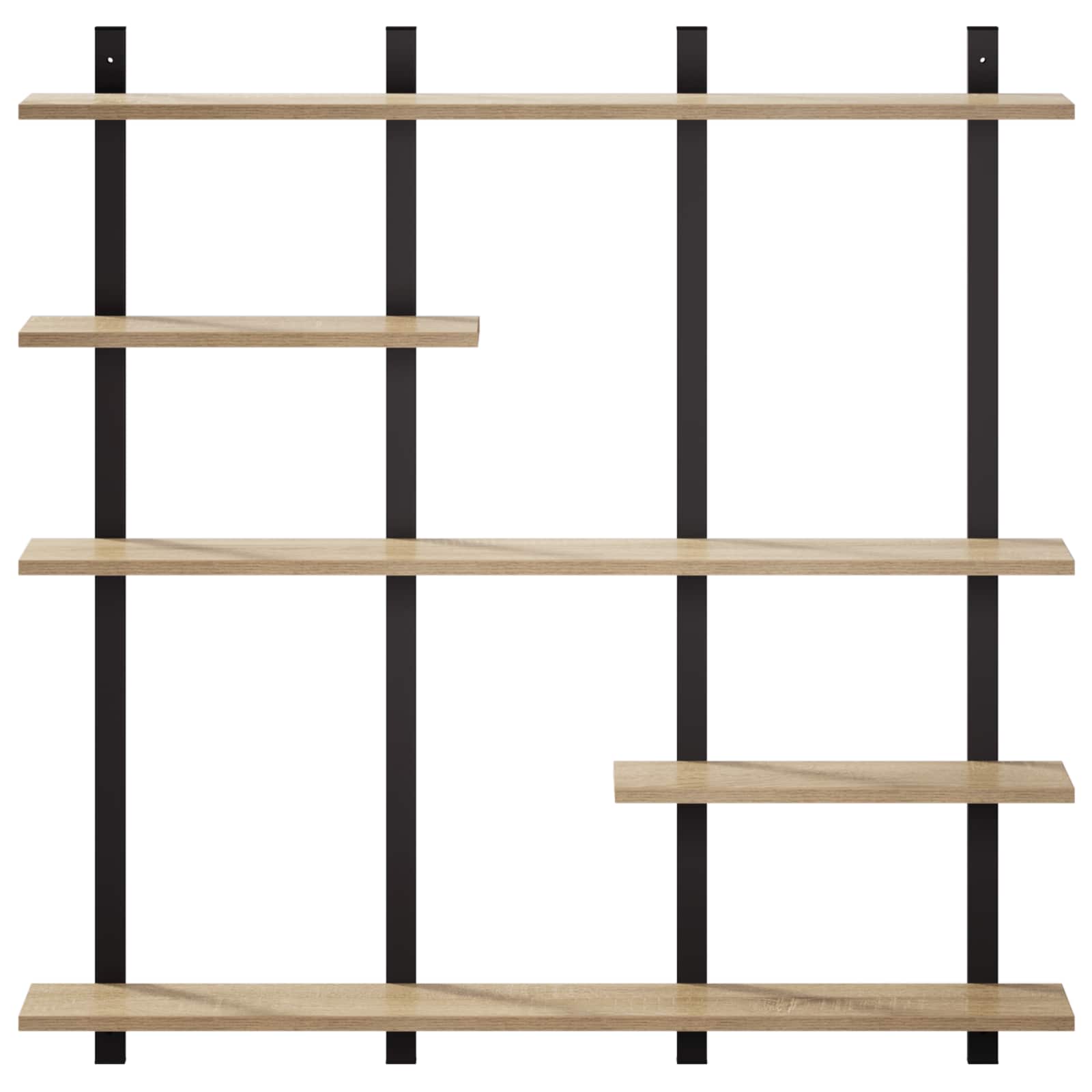 Stenska polica Sonoma hrast 102 x 13,5 x 102,5 cm Iverna plošča