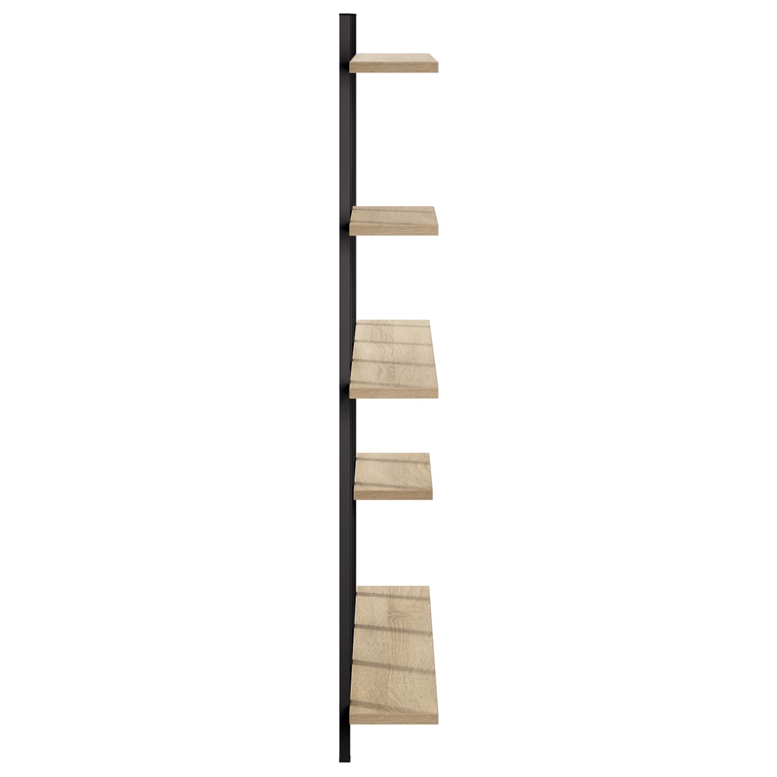 Stenska polica Sonoma hrast 102 x 13,5 x 102,5 cm Iverna plošča