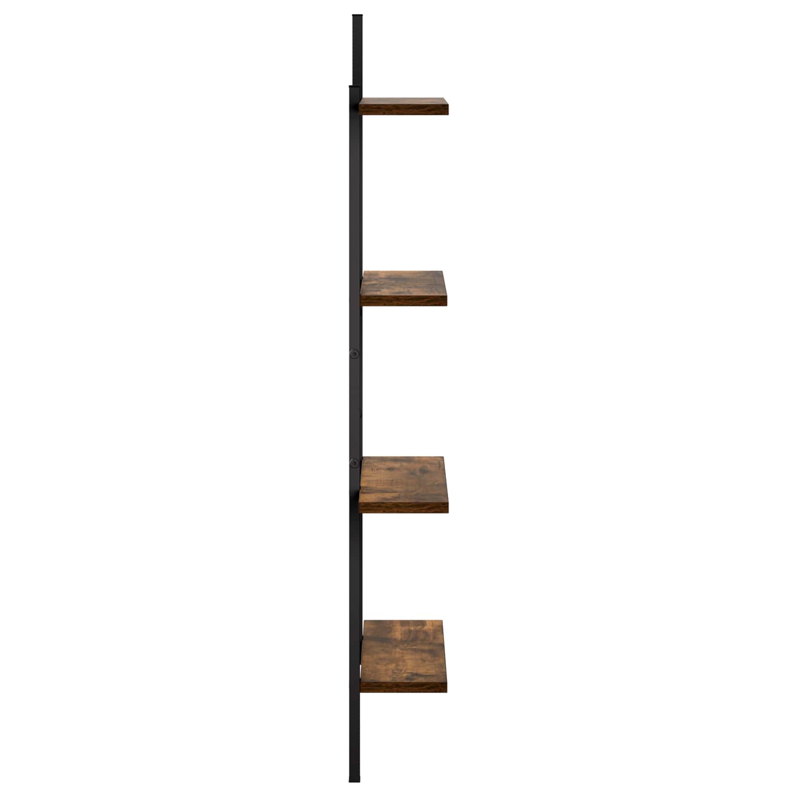 Stenska polica Dimljen hrast 61 x 13,5 x 105,5 cm Iverna plošča
