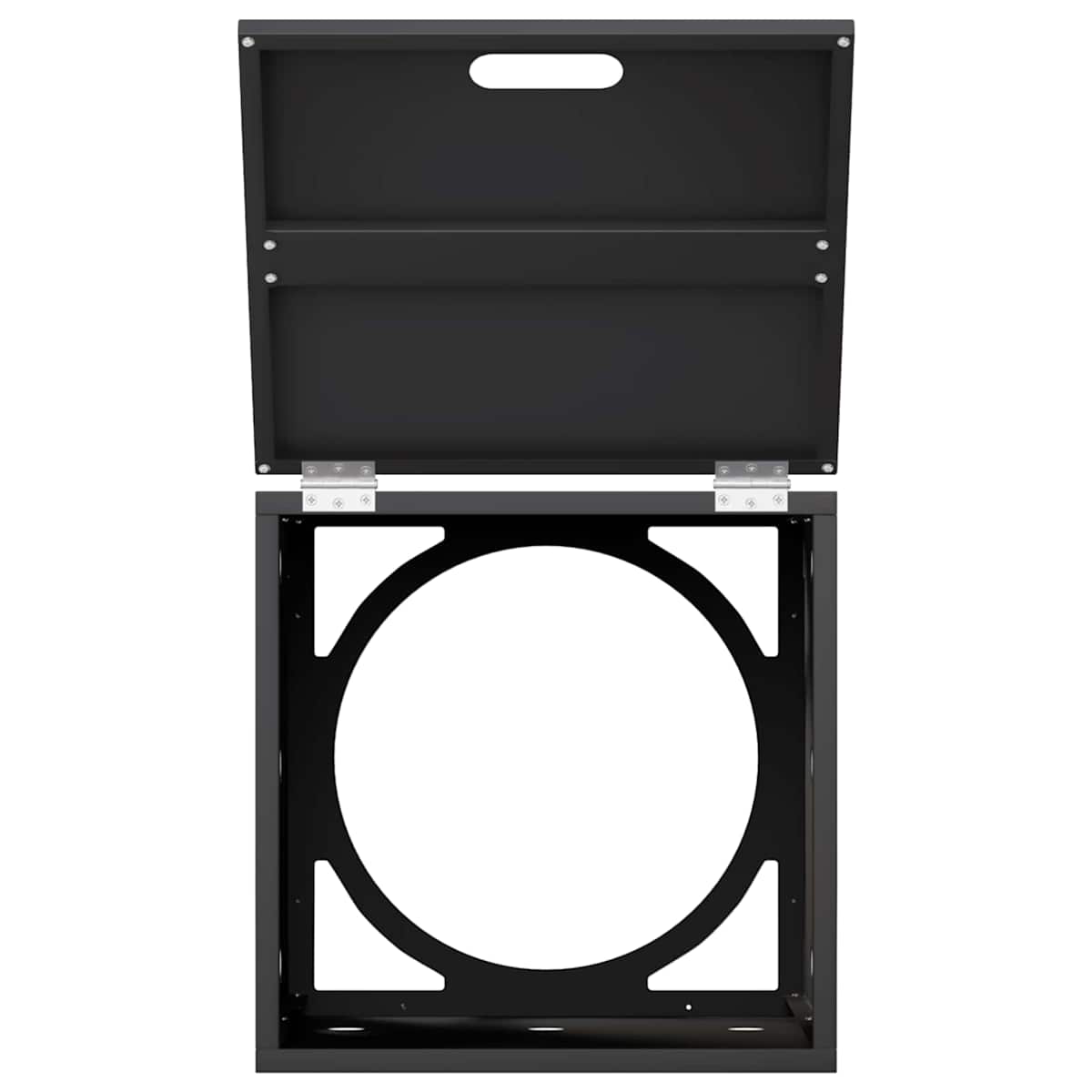 Gasflaskeskjuler 40 x 40 x 66 cm Stål Sort - Billede 6