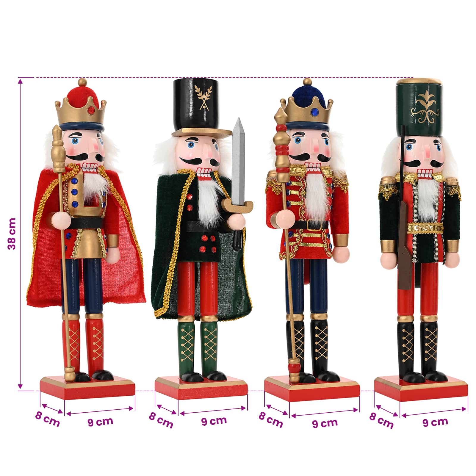 Christmas Nutcracker TURKU size guide