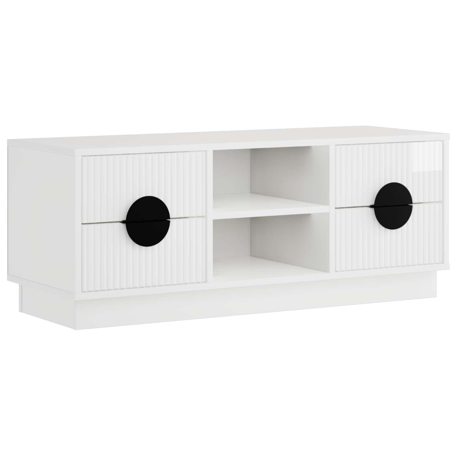 TV omarica VENRAY 101 x 36,5 x 40 cm Bela visok sijaj