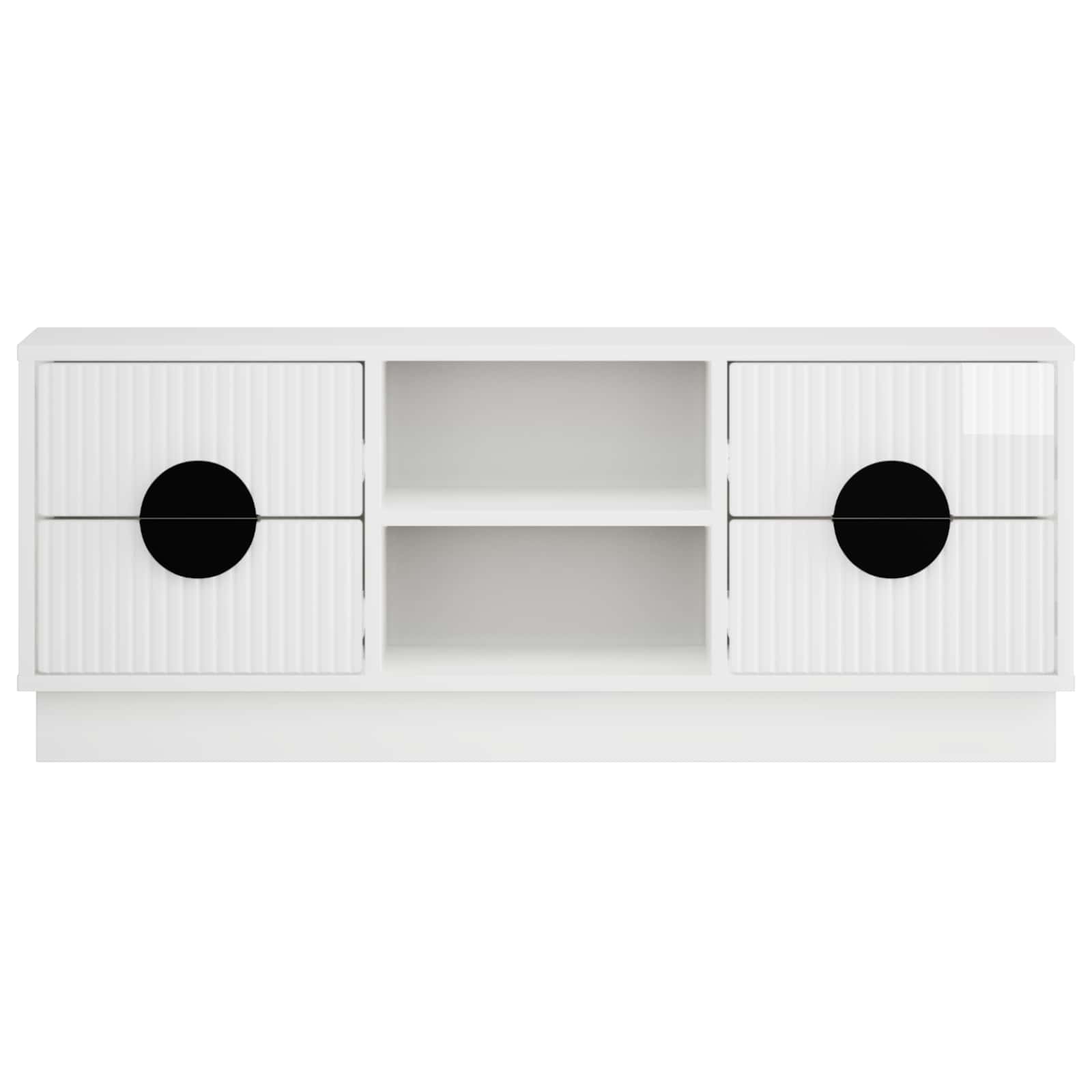 TV omarica VENRAY 101 x 36,5 x 40 cm Bela visok sijaj