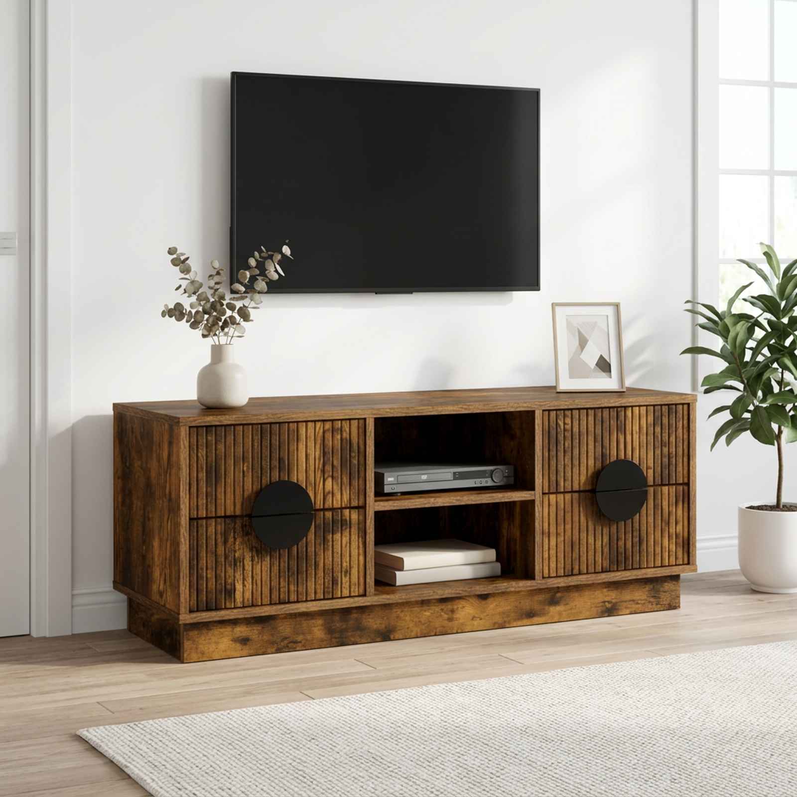 TV omarica VENRAY 101 x 36,5 x 40 cm Dimljen hrast