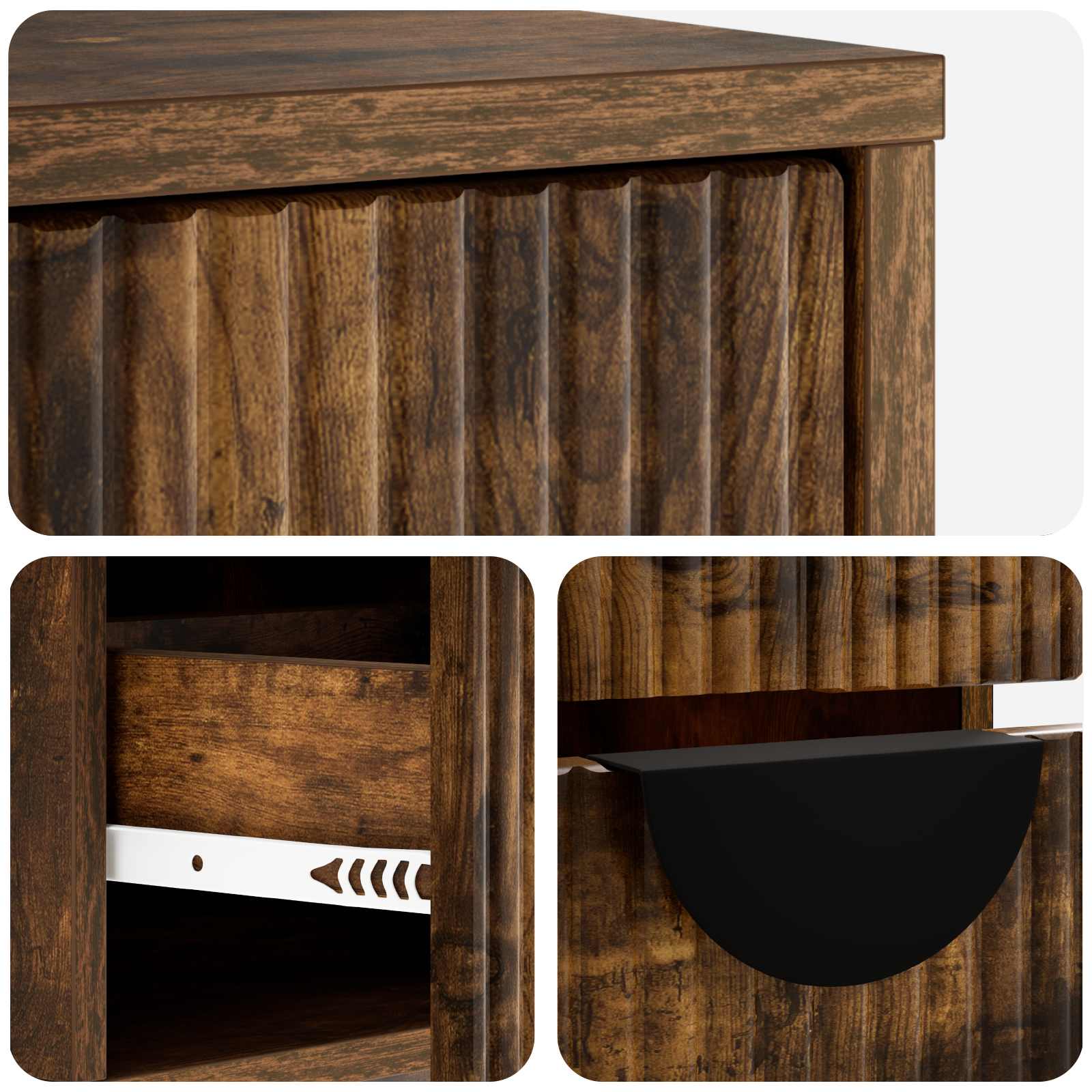 TV omarica VENRAY 101 x 36,5 x 40 cm Dimljen hrast