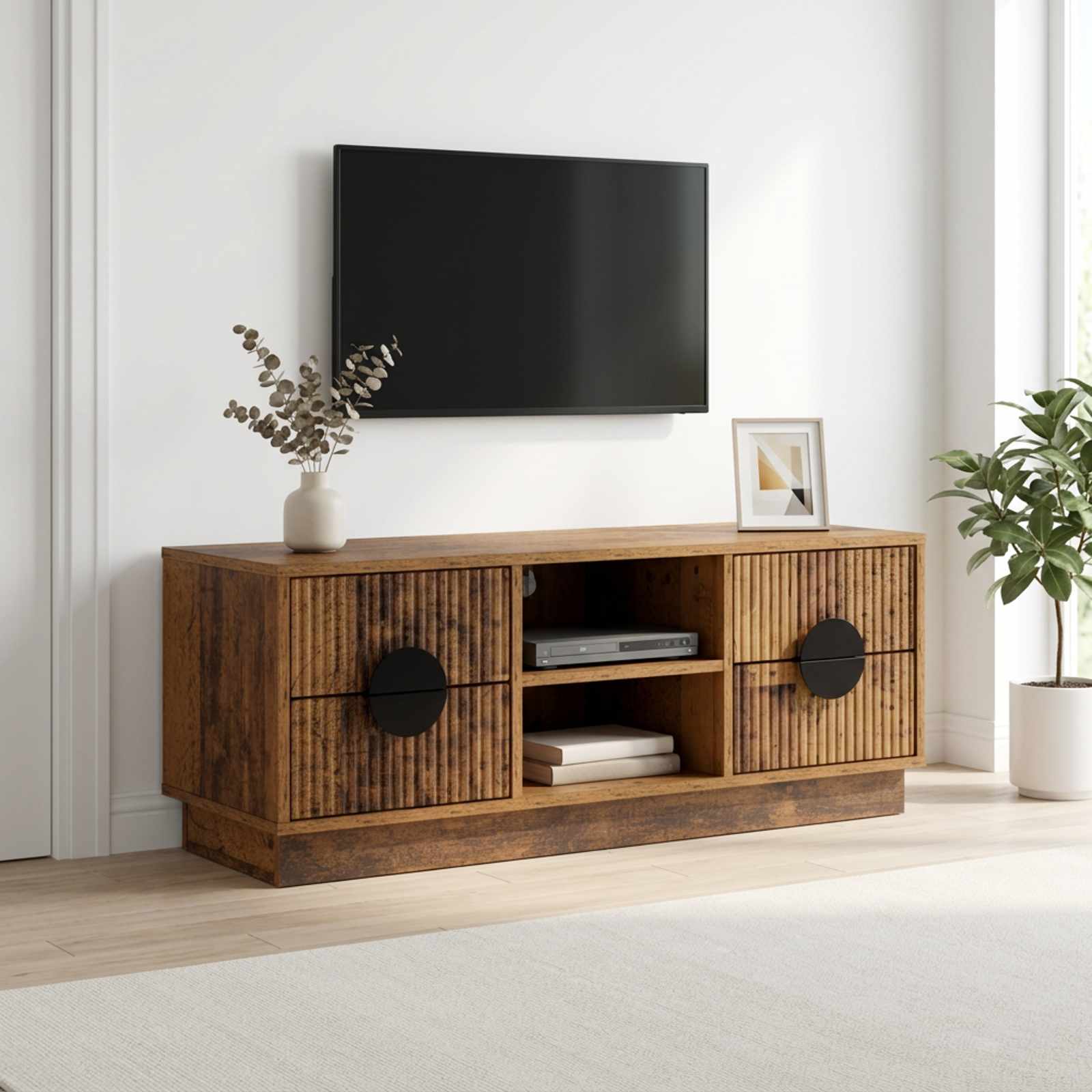 vidaXL TV-skap VENRAY 101 x 36,5 x 40 cm Gammelt tre