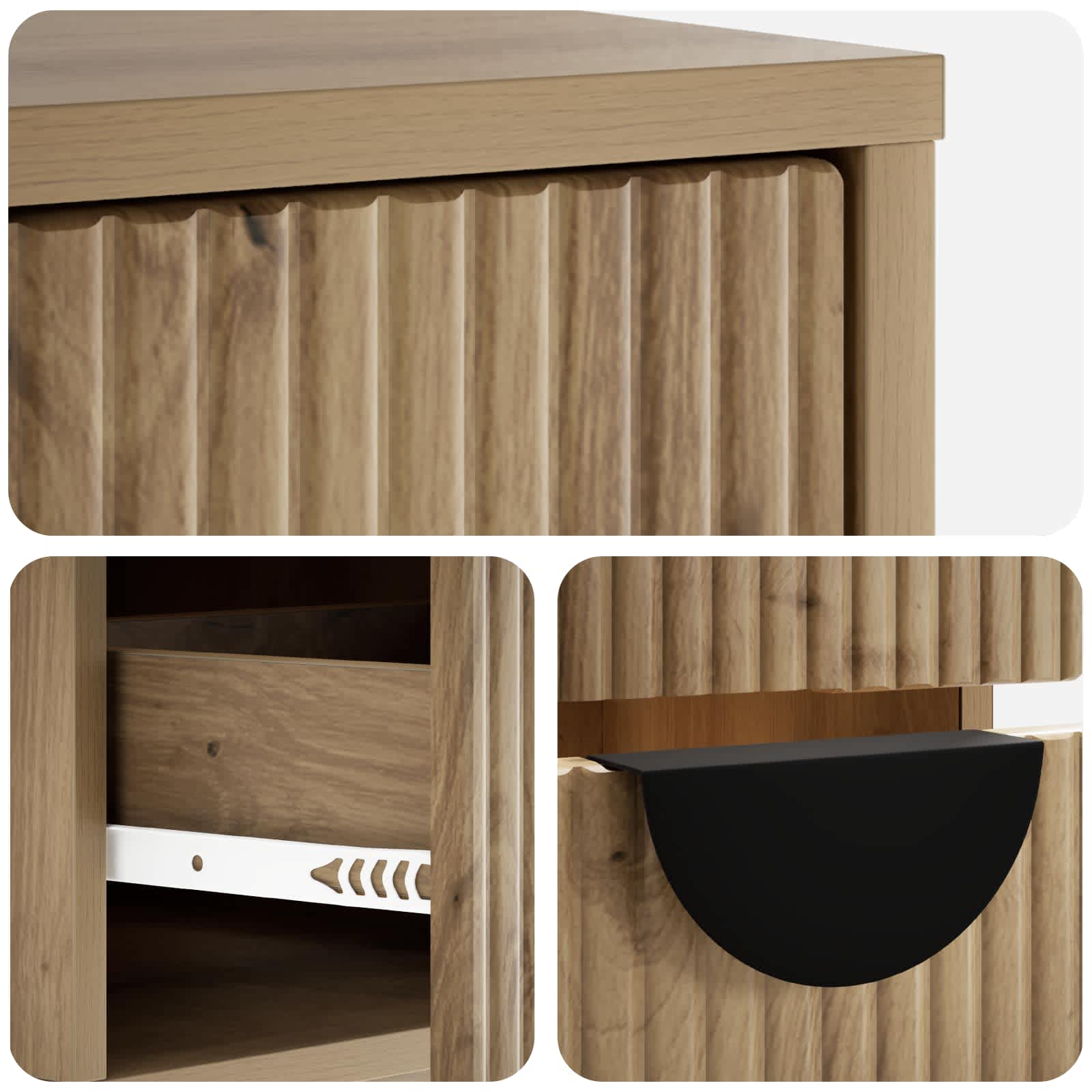 TV omarica VENRAY 101 x 36,5 x 40 cm Artisan hrast