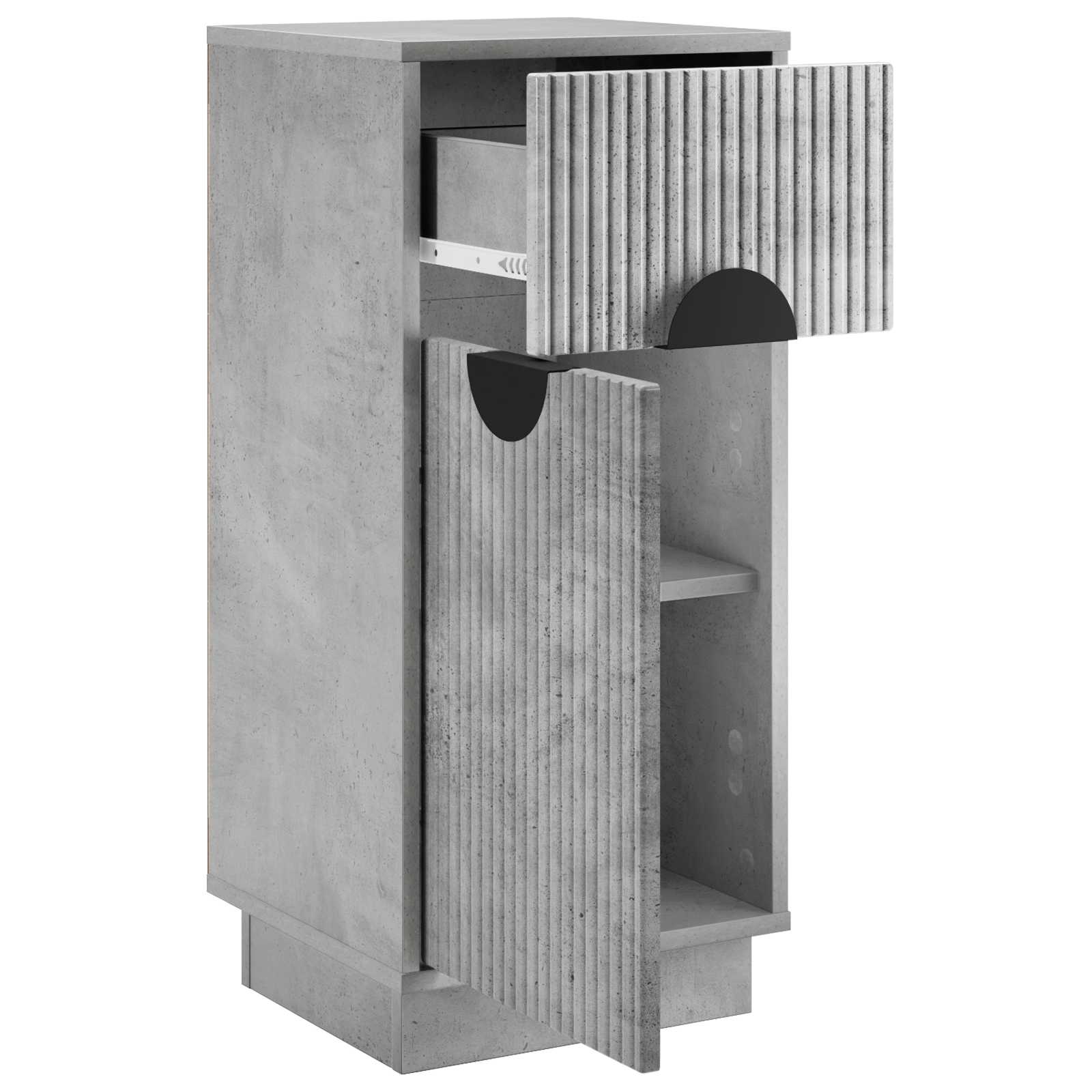 Strani šal VENRAY Betonsko siva 35 x 33 x 77,5 cm