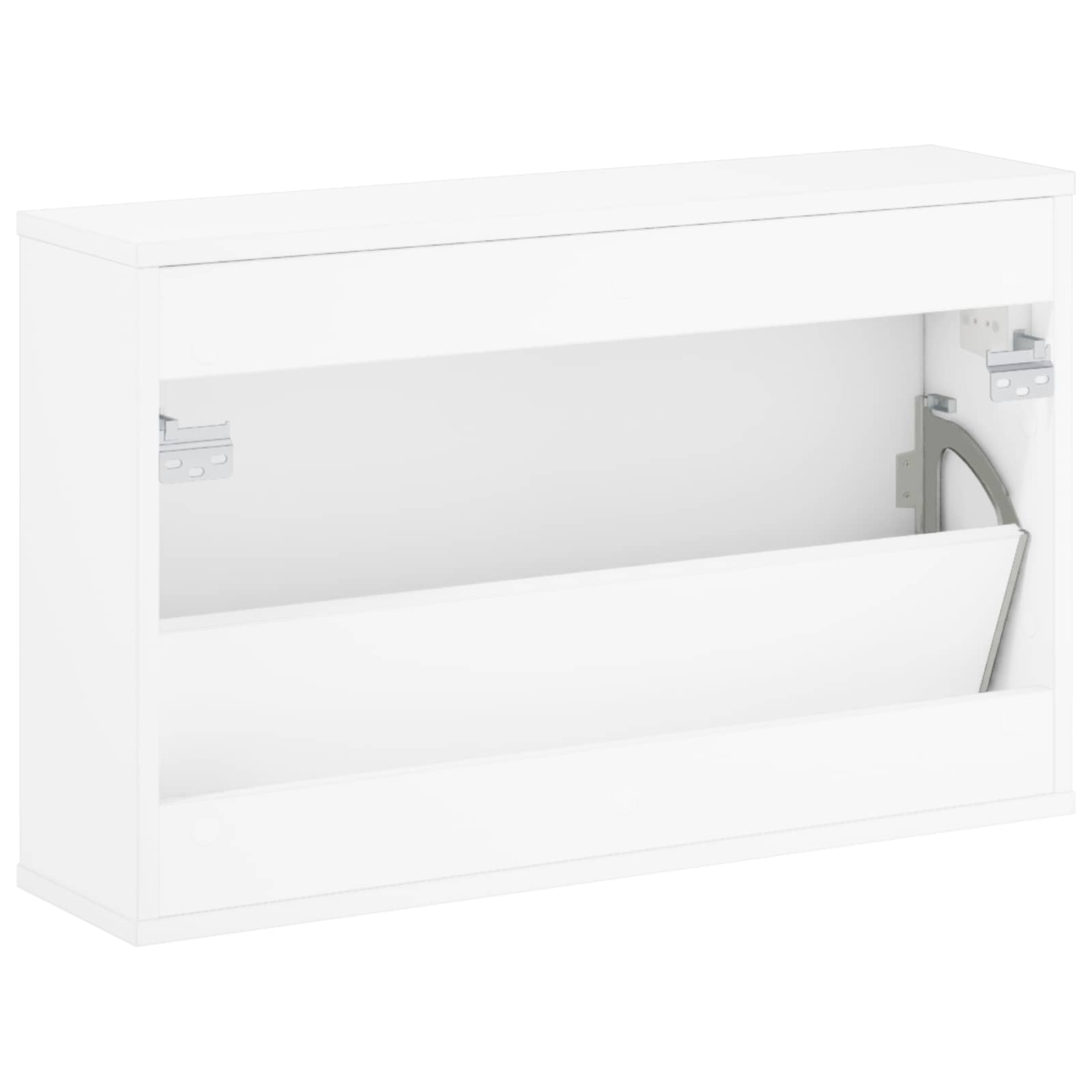 Omara za čevlje VENRAY 70 x 17 x 43 cm Inženirski les Bela