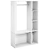vidaXL Esiku riidekapp Valge 91 x 32 x 150,5 cm