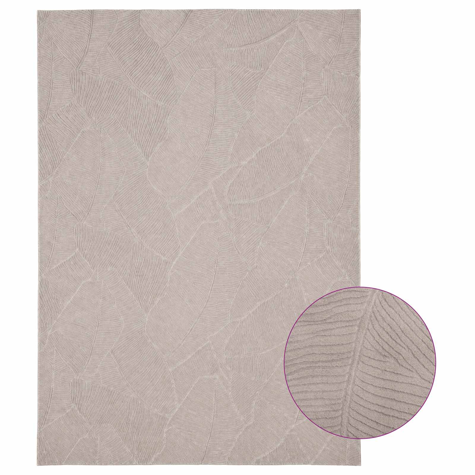 vidaXL - Tapijt - IZA - Beige - 120 - x - 170 - cm - 100% - Polyester - Laagpolig
