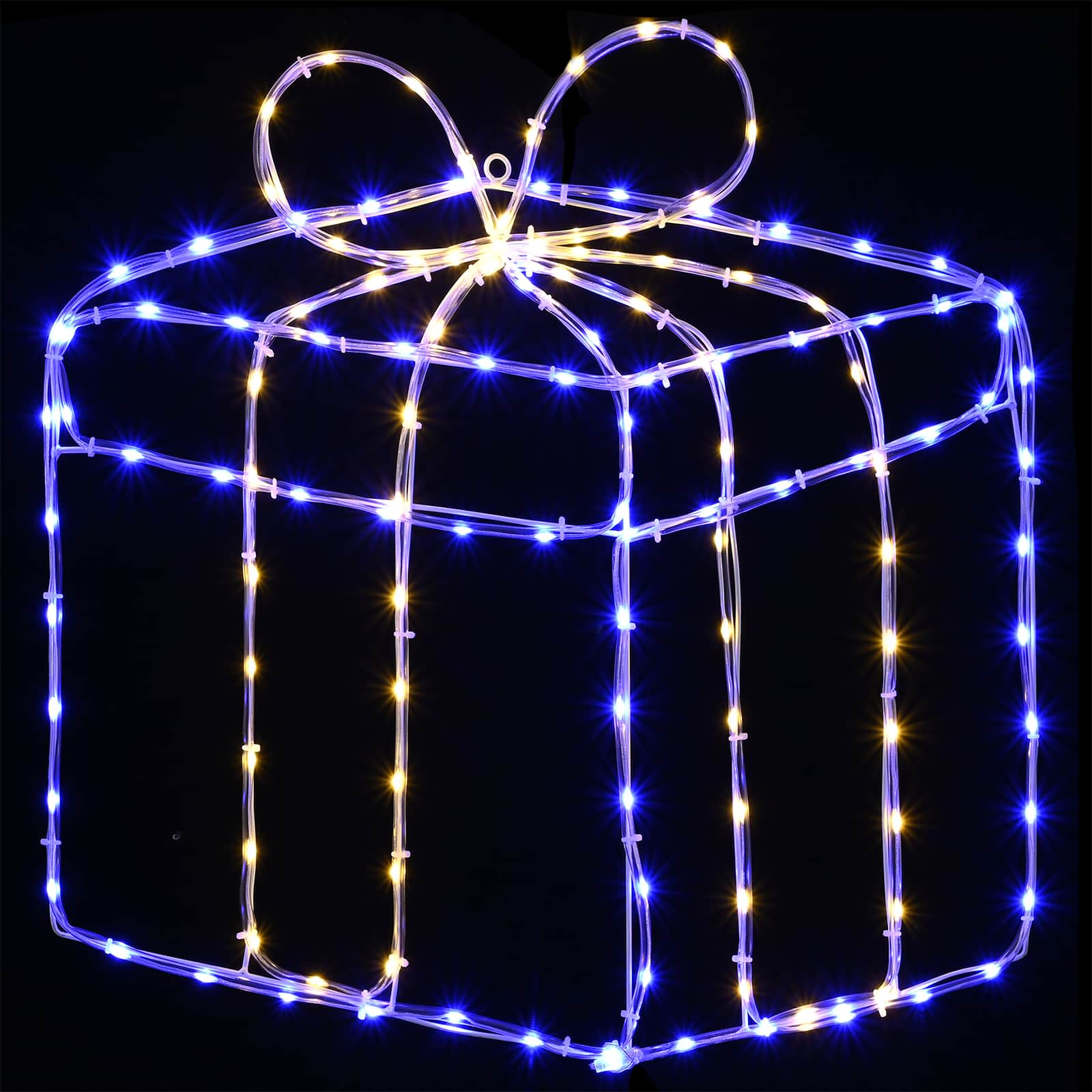 vidaXL Kerst-raamsilhouet met verlichting LOVIISA 200 LED's warmwit, foto 4