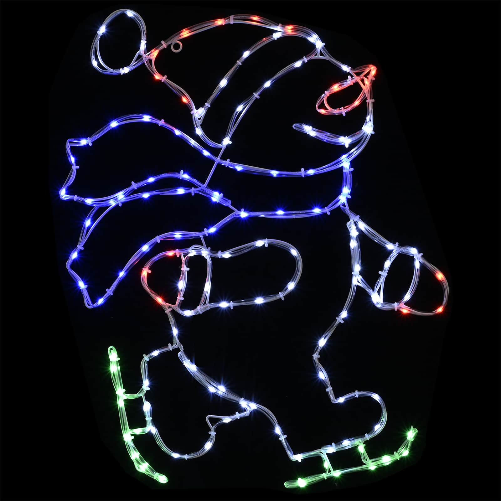 LED figura Božiček na drsalkah LOVIISA 120 LED Večbarvno