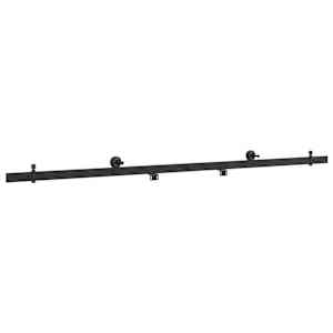 vidaXL Liugukse furnituuri komplekt 200 cm Teras Must