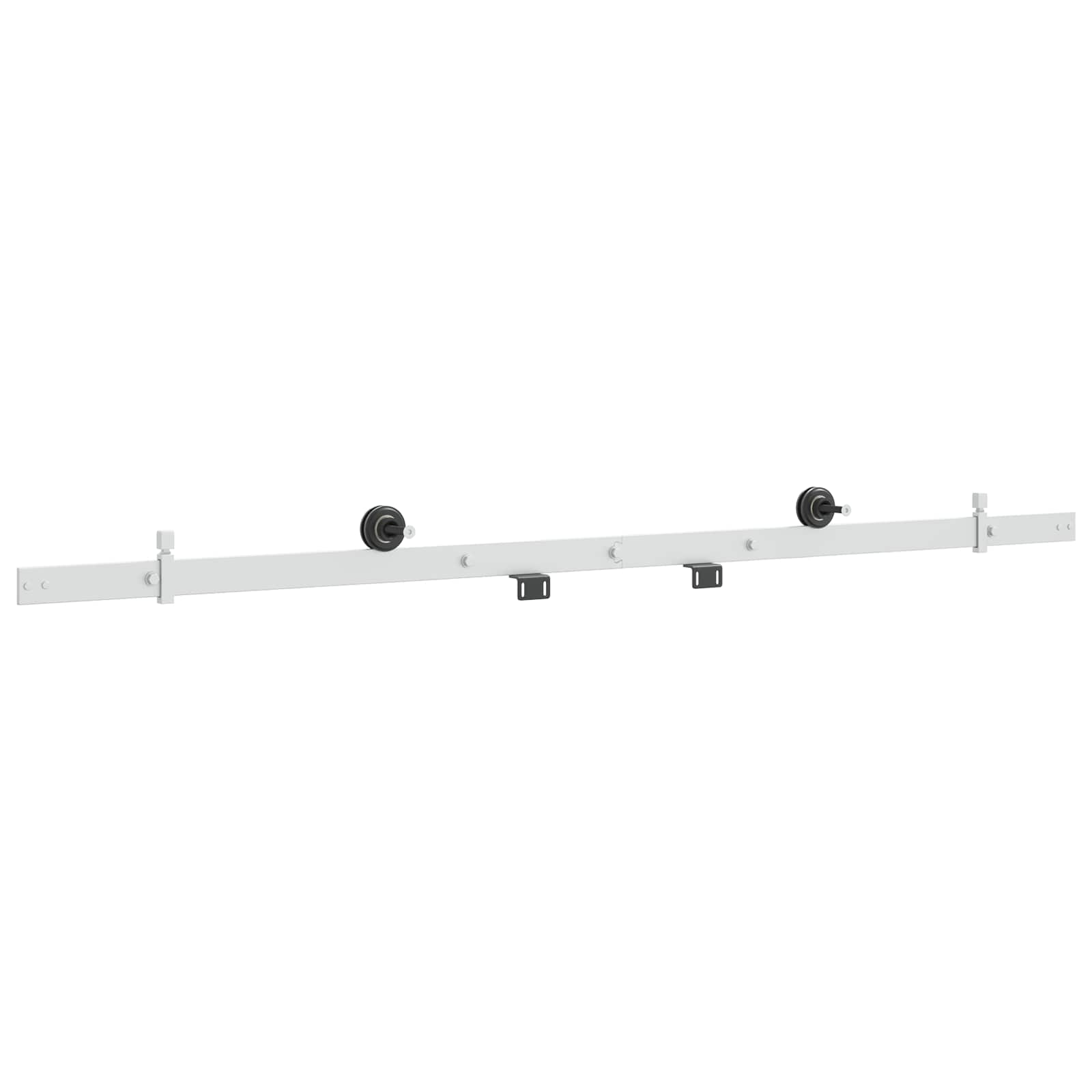 Komplet okovja za drsna vrata 152,4 cm Jeklo Bela