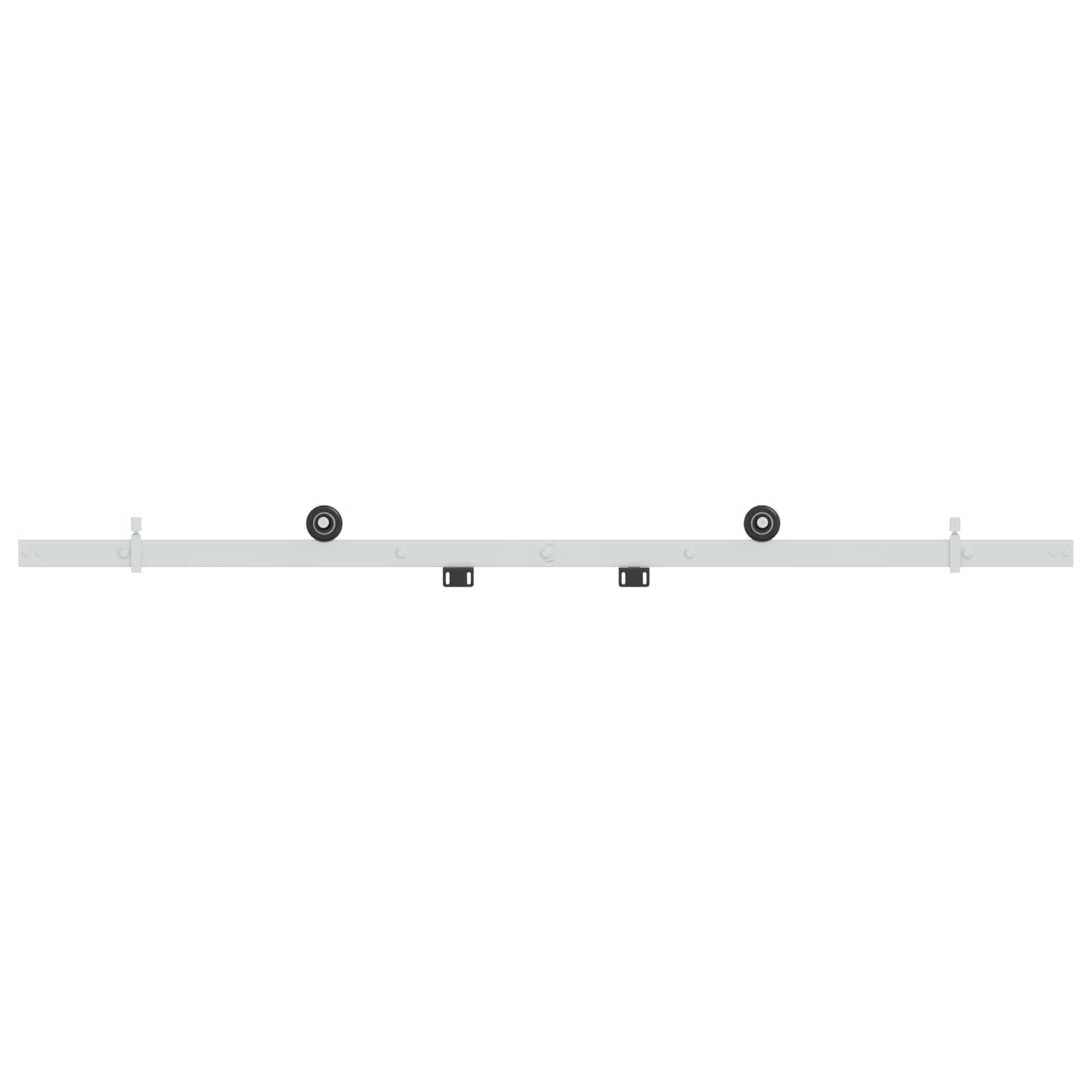Komplet okovja za drsna vrata 152,4 cm Jeklo Bela