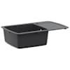 vidaXL &Uuml;he kausiga k&ouml;&ouml;givalamu Graniit 78 x 50 x 31 cm Tumehall