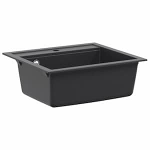 vidaXL &Uuml;he kausiga k&ouml;&ouml;givalamu Graniit 60 x 51 x 30,5 cm Tumehall