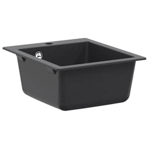 vidaXL &Uuml;he kausiga k&ouml;&ouml;givalamu Graniit 42,5 x 50 x 31 cm Tumehall
