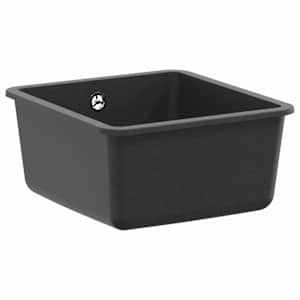 vidaXL &Uuml;he kausiga k&ouml;&ouml;givalamu Graniit 42 x 46 x 31 cm Tumehall