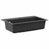 vidaXL &Uuml;he kausiga k&ouml;&ouml;givalamu Graniit 79,5 x 50,5 x 20 cm Tumehall