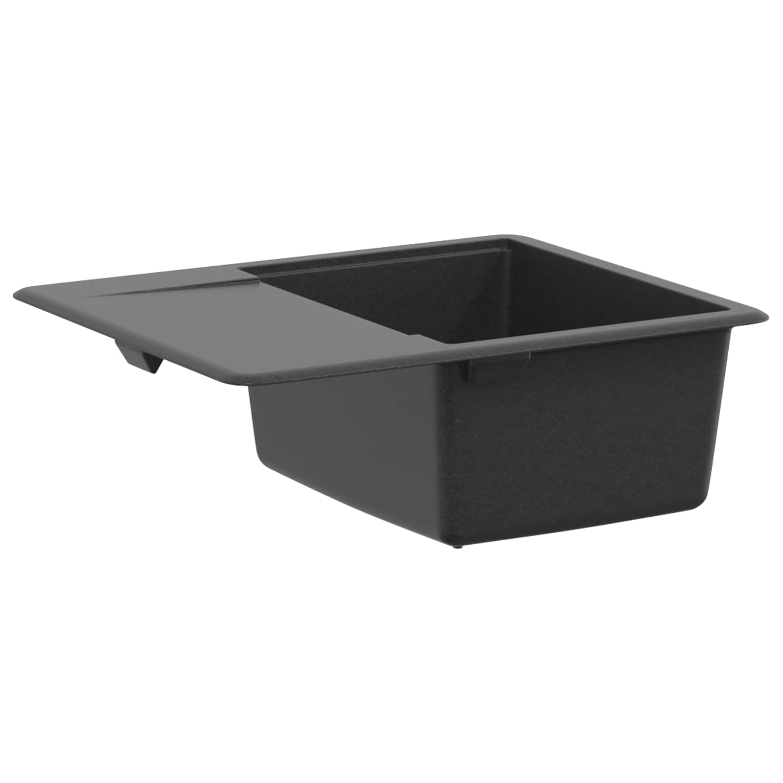 Enojno pomivalno korito Granit 56 x 46 x 19 cm Grafitno siva