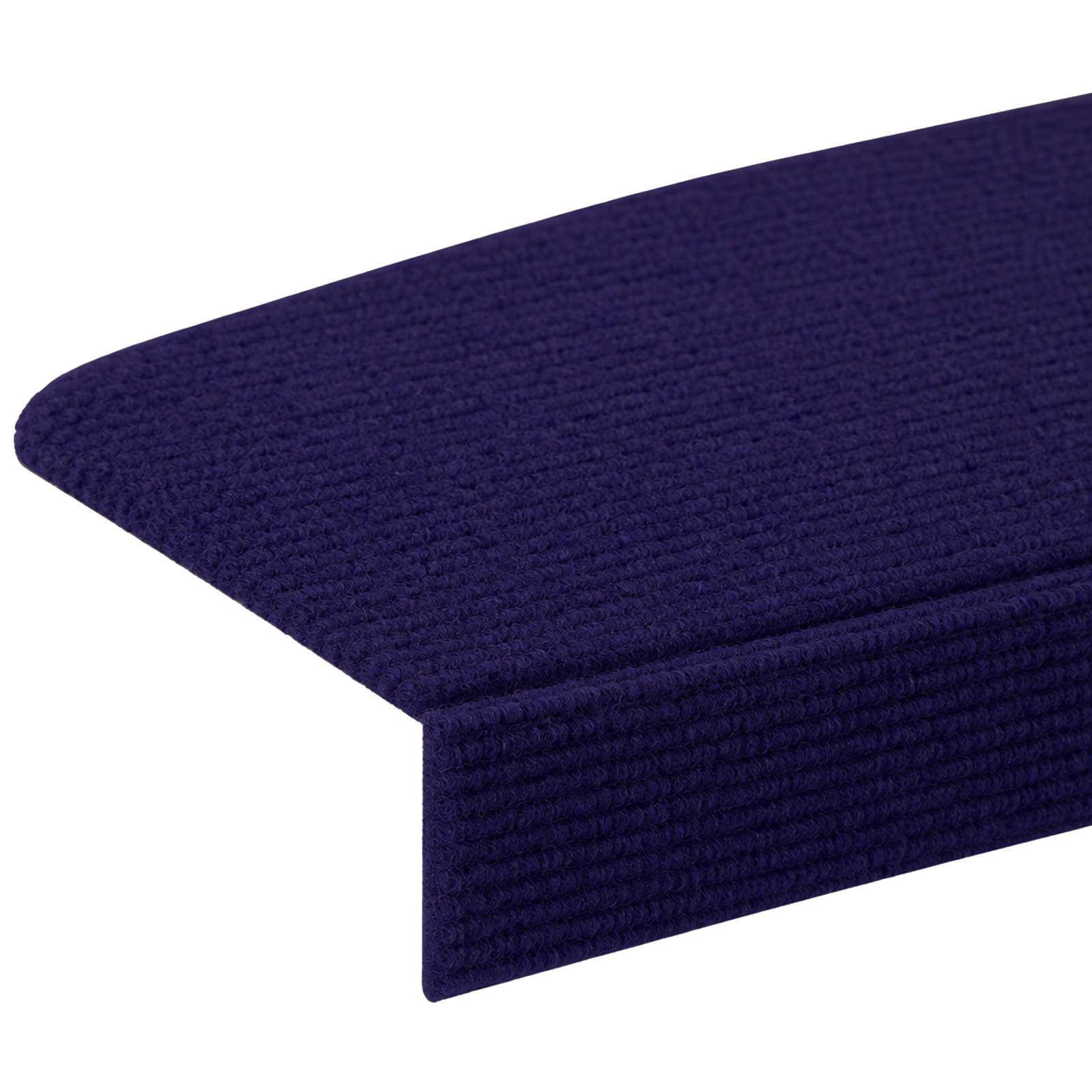 Podloge za stopnice 15 kos 56 x 17 x 3 cm Modra Poliester